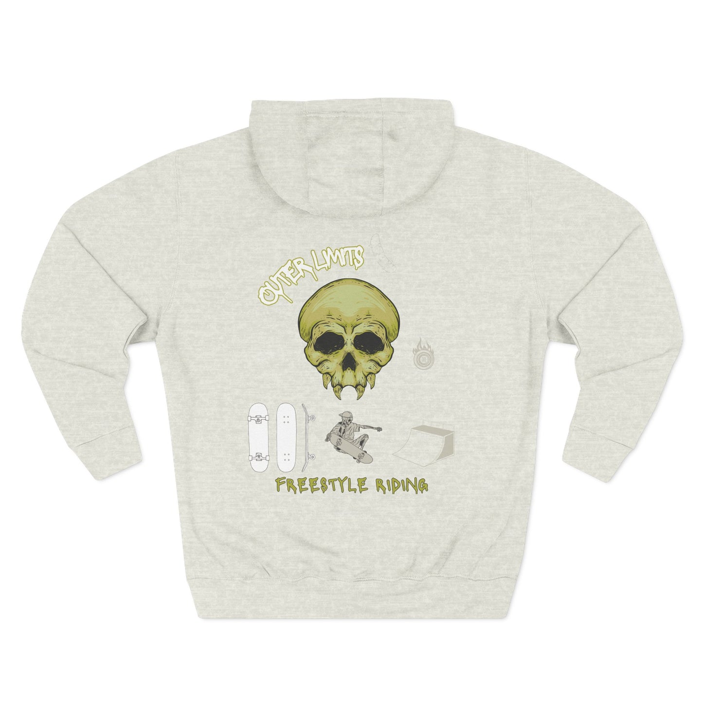 Alien Skateboard Fleece Hoodie