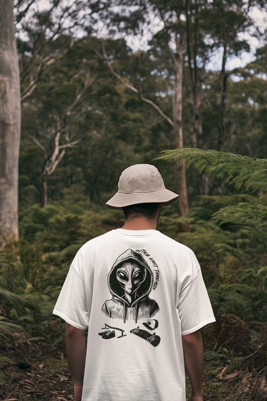 outer limits skate Oversized Boxy Tee