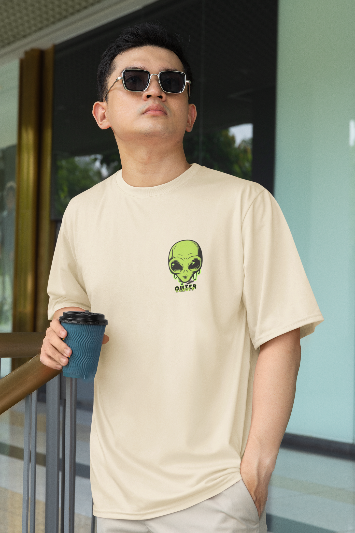 Green Alien tee