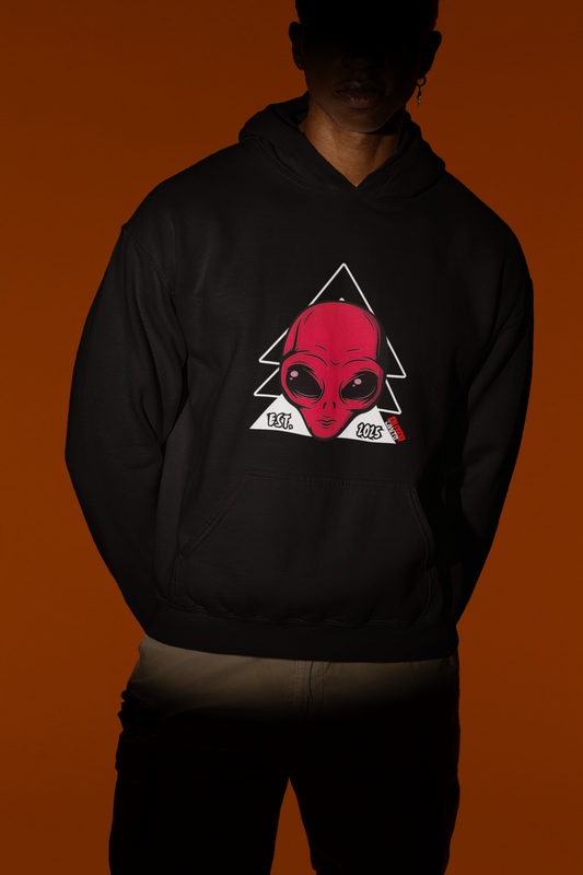 Outer Limits Red Alien Hoodie