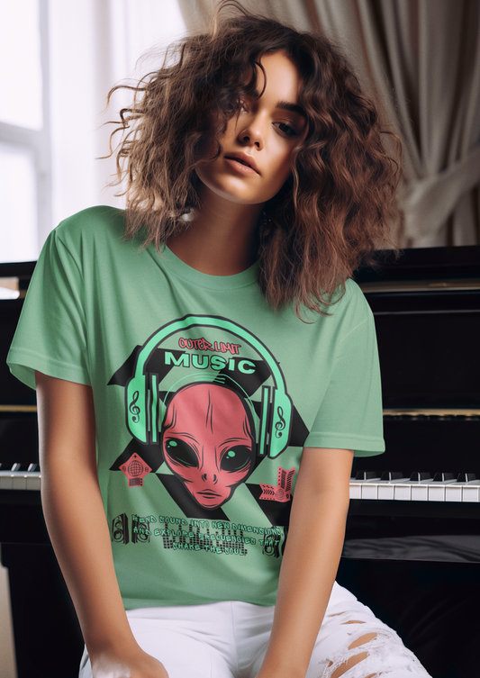 Unisex Music Festival Alien T-shirt