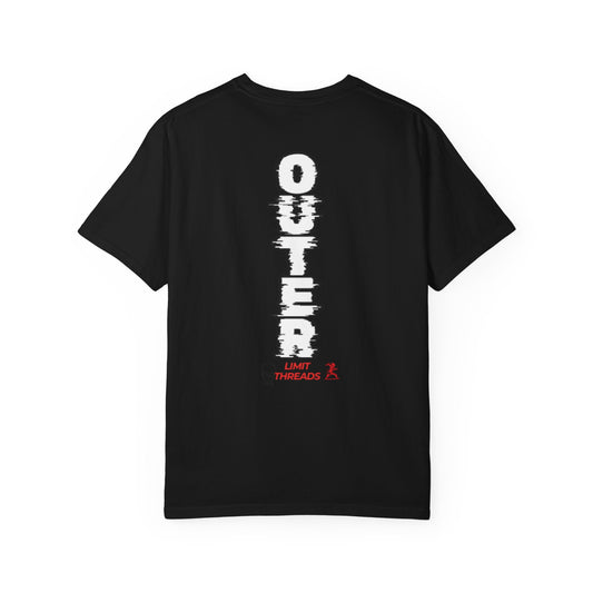 Garment-Dyed T-Shirt — 'Limitless' Split  Streetwear Graphic