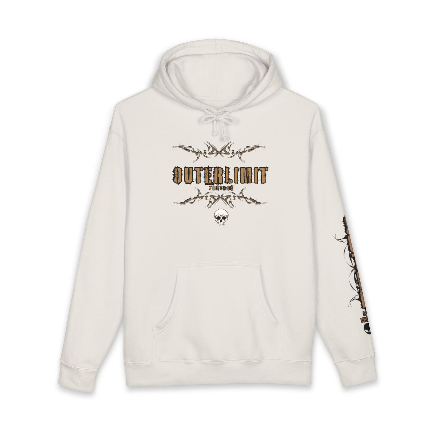 OuterLimits Skull Graphic Hoodie — Gothic Streetwear Pullover