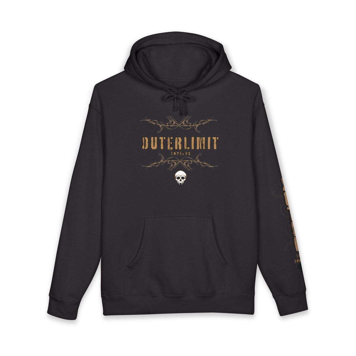 OuterLimits Skull Graphic Hoodie — Gothic Streetwear Pullover