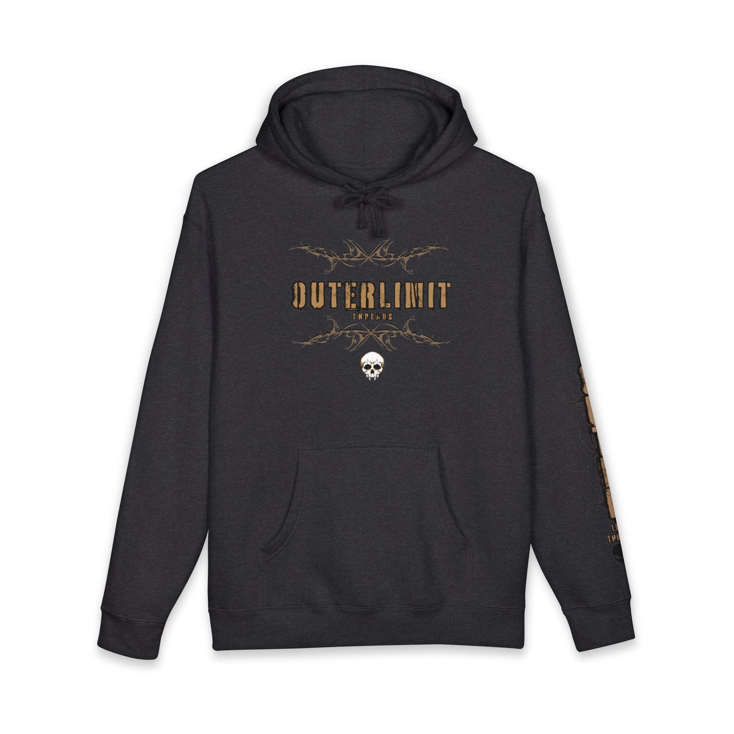 OuterLimits Skull Graphic Hoodie — Gothic Streetwear Pullover