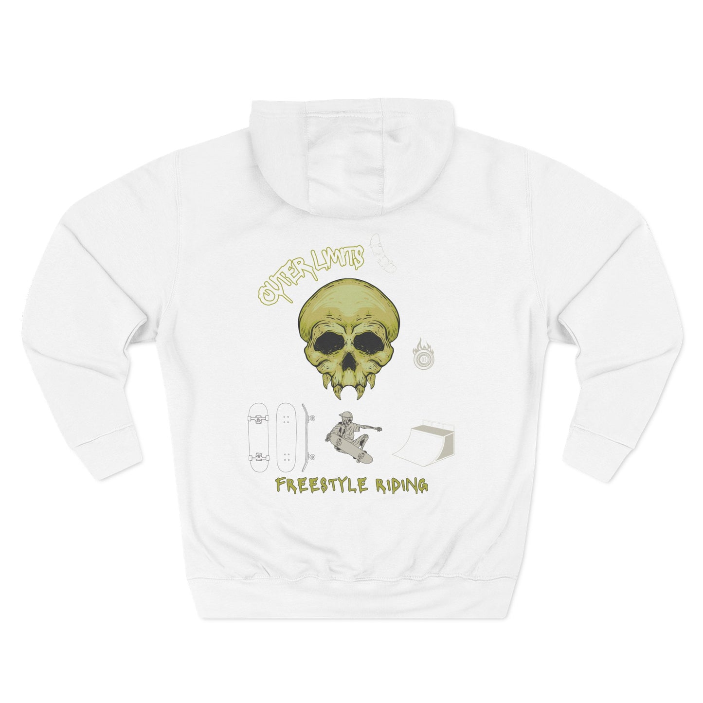 Alien Skateboard Fleece Hoodie