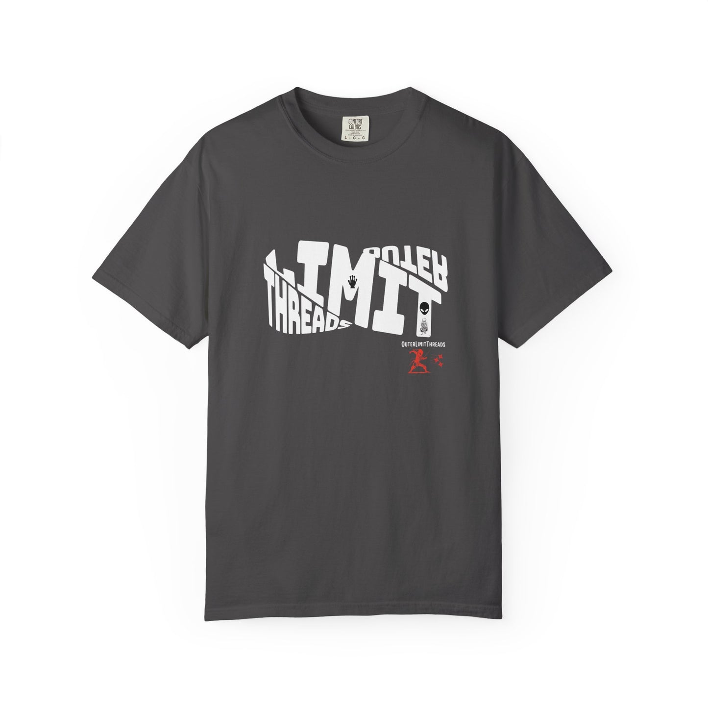 Garment-Dyed T-Shirt — 'Limitless' Split  Streetwear Graphic