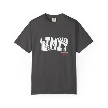 Garment-Dyed T-Shirt — 'Limitless' Split  Streetwear Graphic