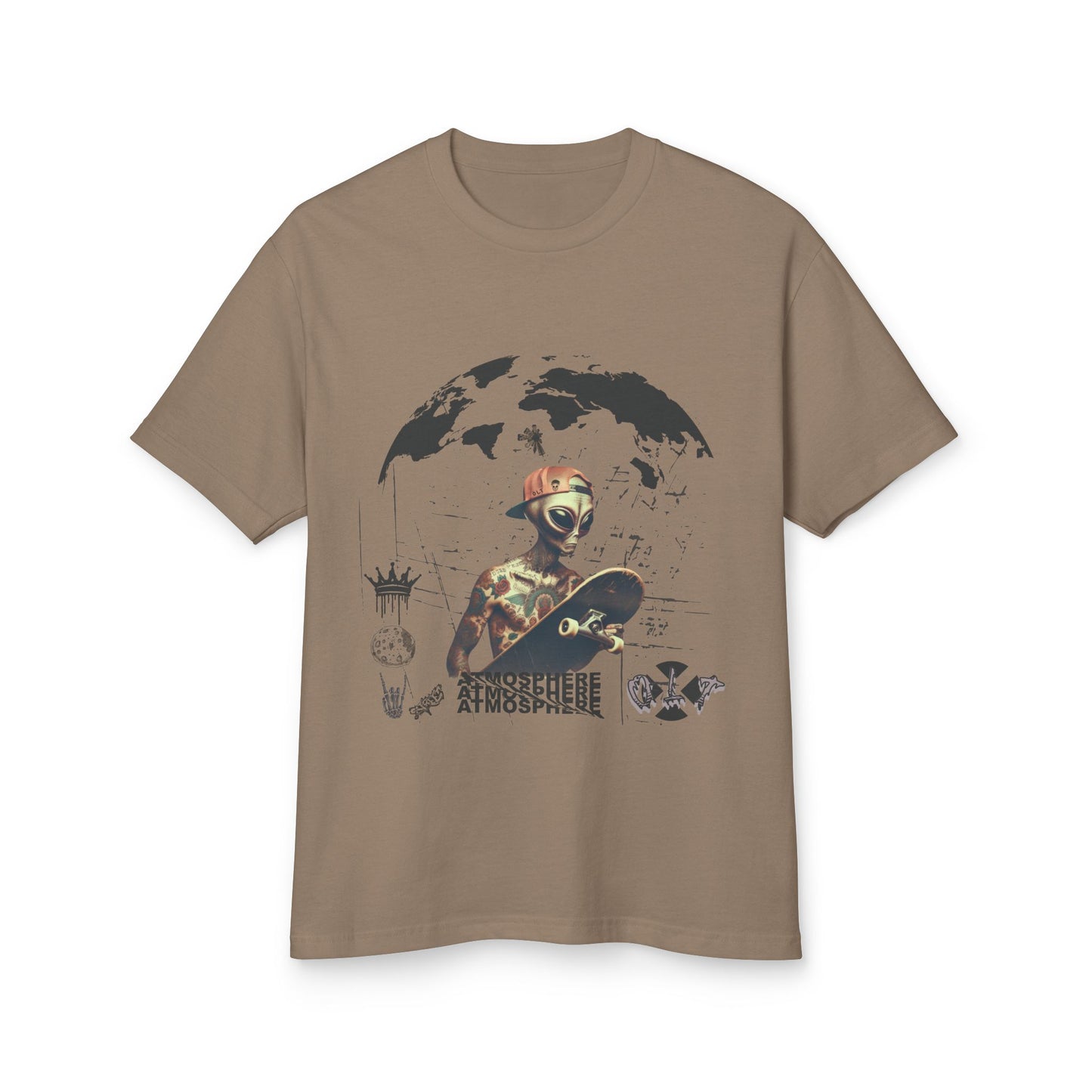 outer limits alien skate shirt