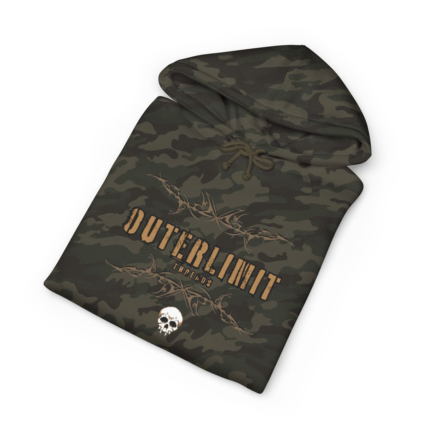 OuterLimits Skull Graphic Hoodie — Gothic Streetwear Pullover