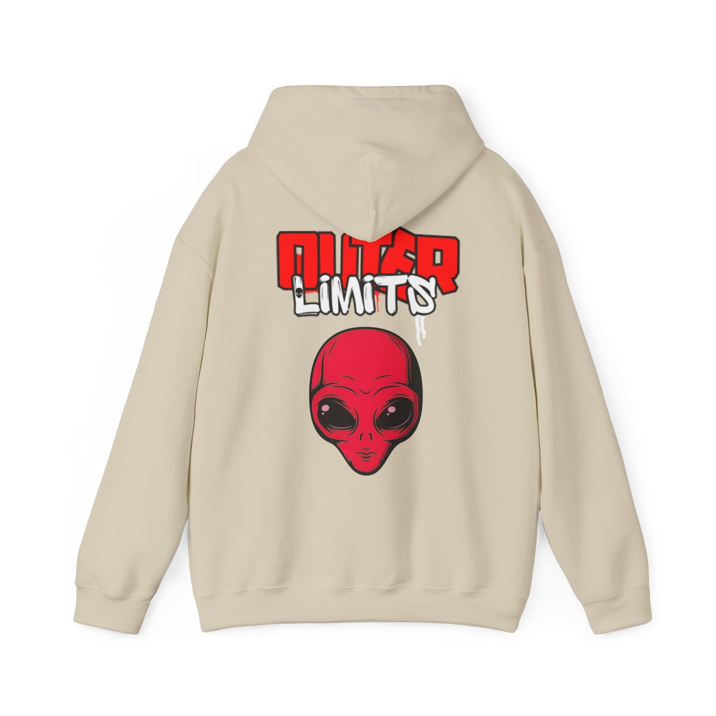 Outer Limits alien Heavy Blend Hooded Sweatshirt