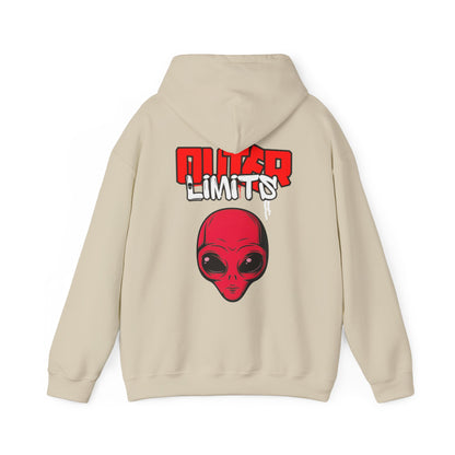 Outer Limits alien Heavy Blend Hooded Sweatshirt