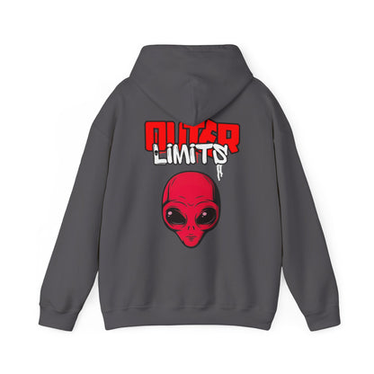 Outer Limits alien Heavy Blend Hooded Sweatshirt