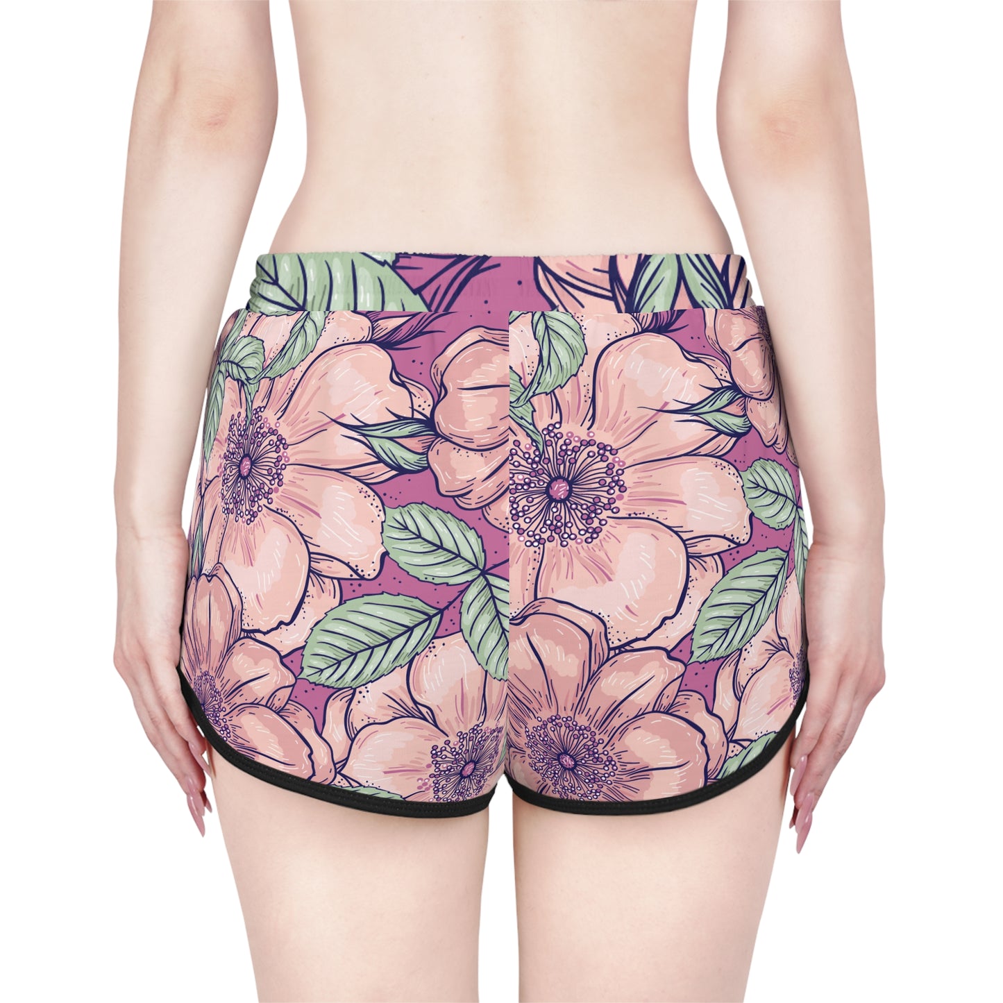 Relaxed Shorts - Outer Limits Flower Design