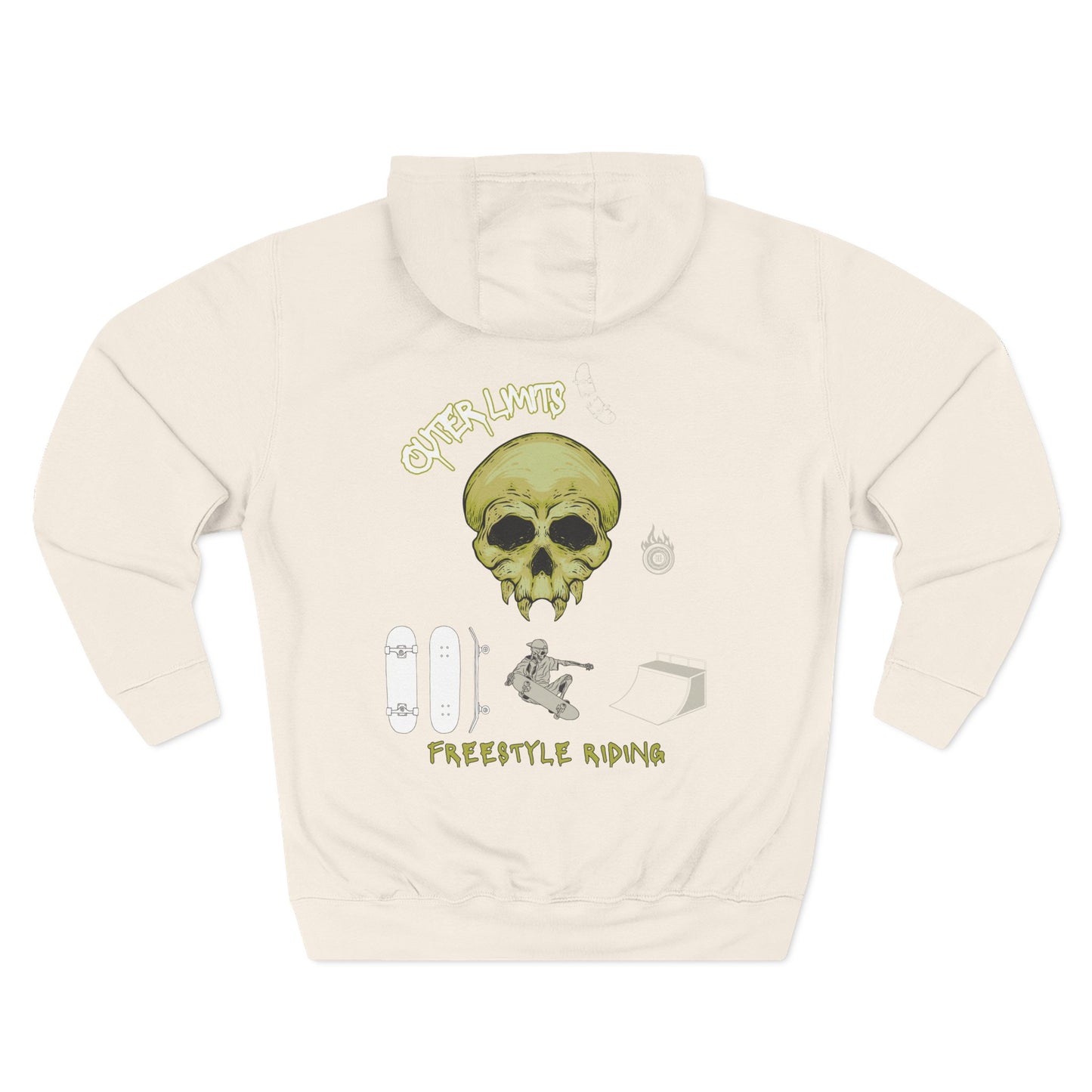 Alien Skateboard Fleece Hoodie