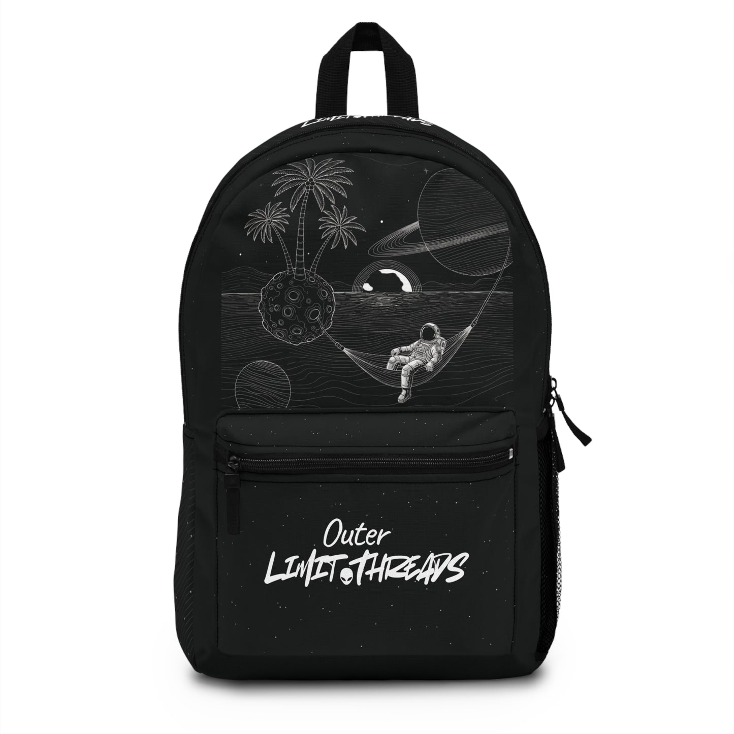 Space Explorer Backpack — Astronaut Hammock Graphic School Bag