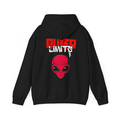 Outer Limits alien Heavy Blend Hooded Sweatshirt