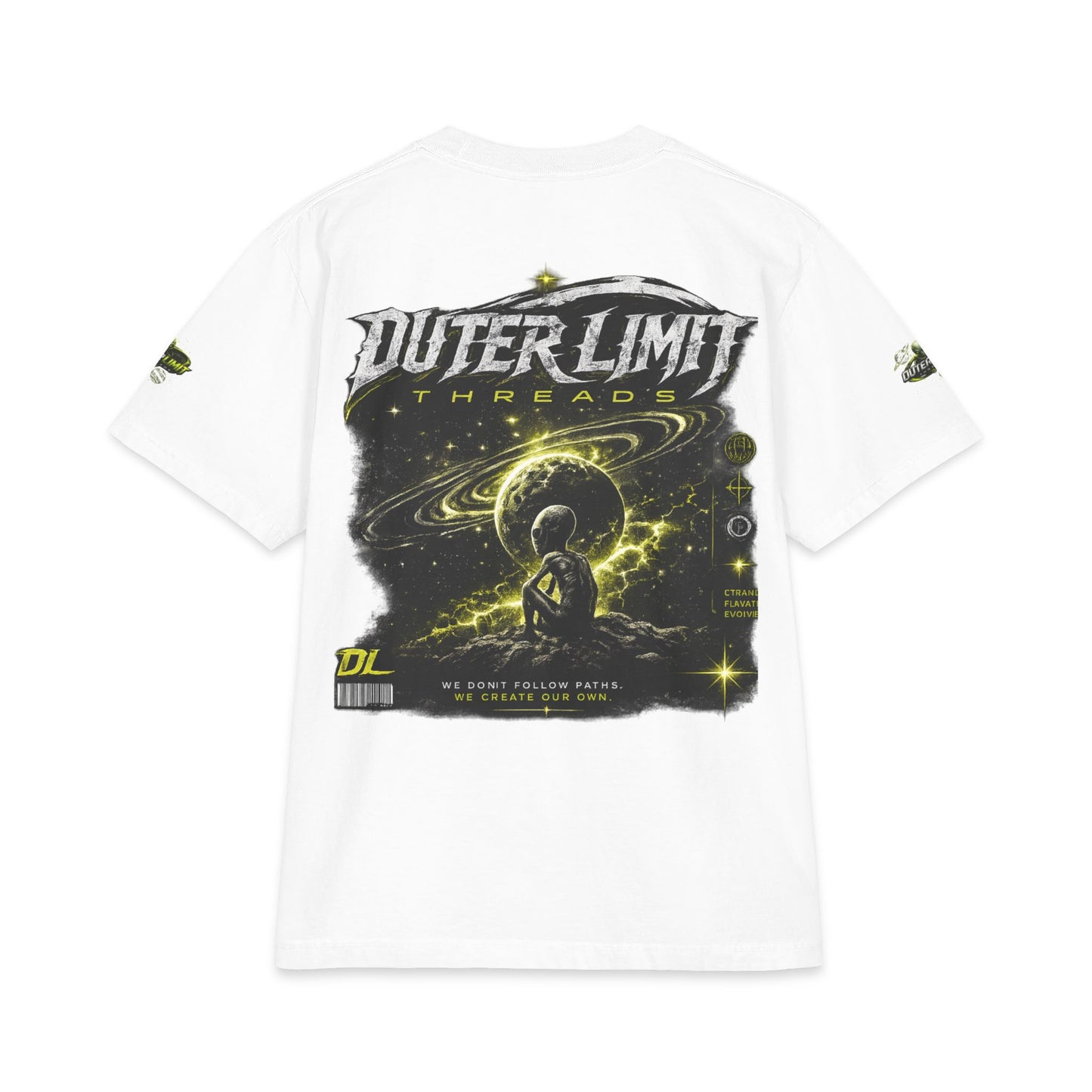 Outer Limit Alien Graphic Tee — Sci‑Fi Space Alien T‑Shirt