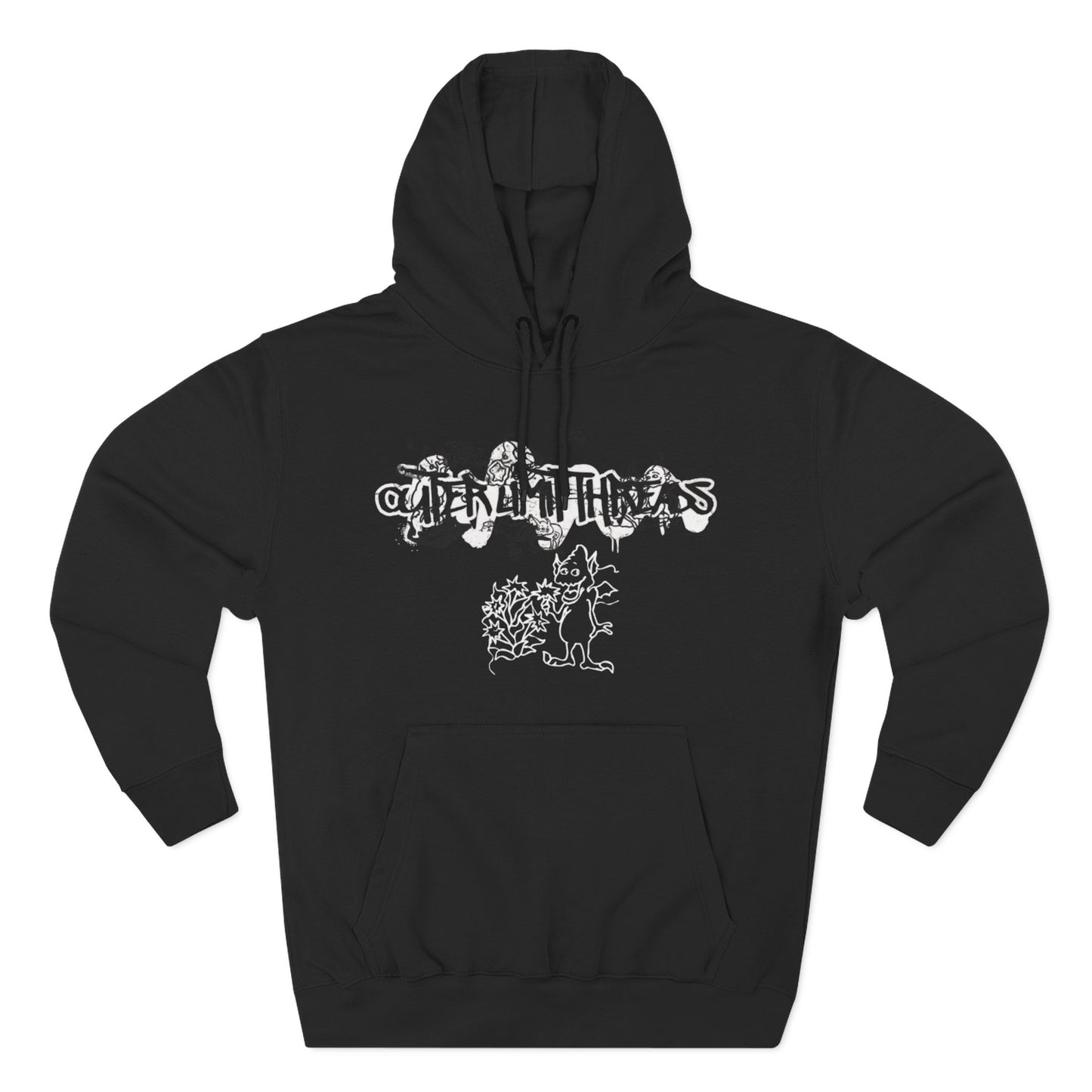 Three-Panel Fleece Hoodie