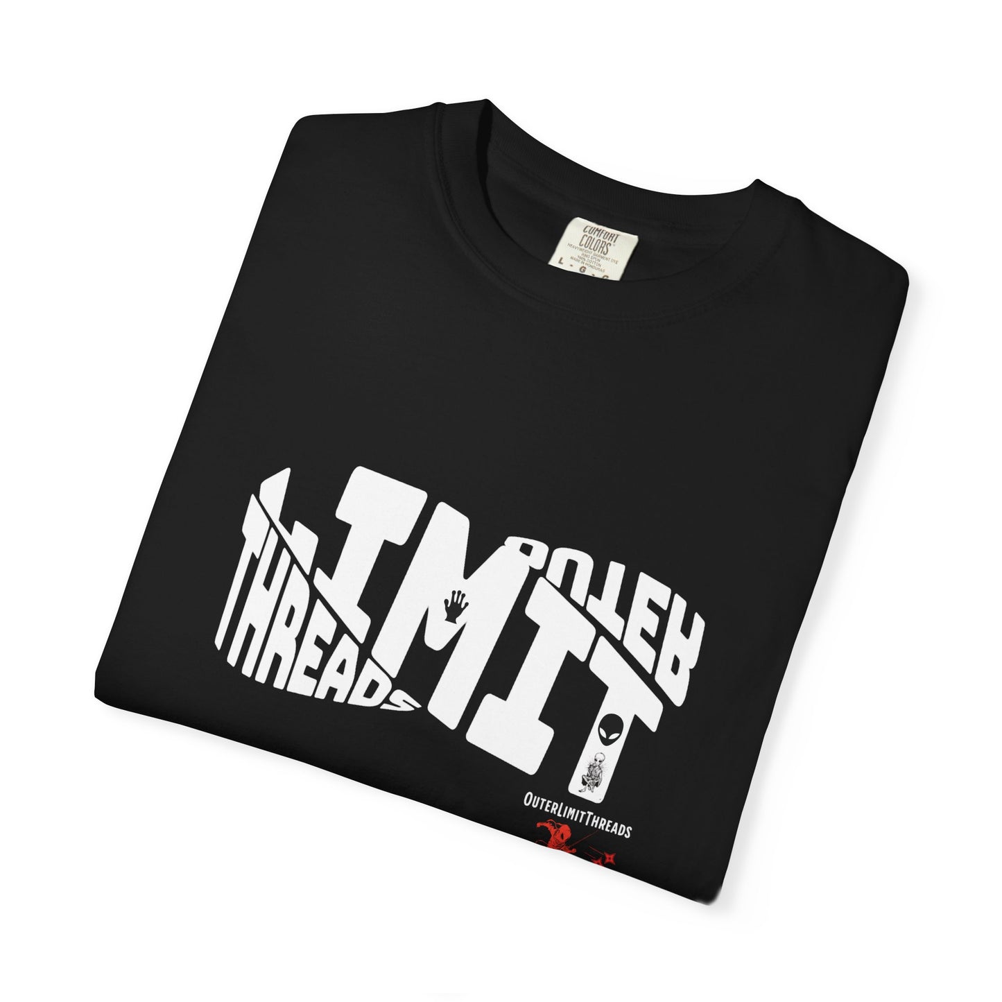 Garment-Dyed T-Shirt — 'Limitless' Split  Streetwear Graphic