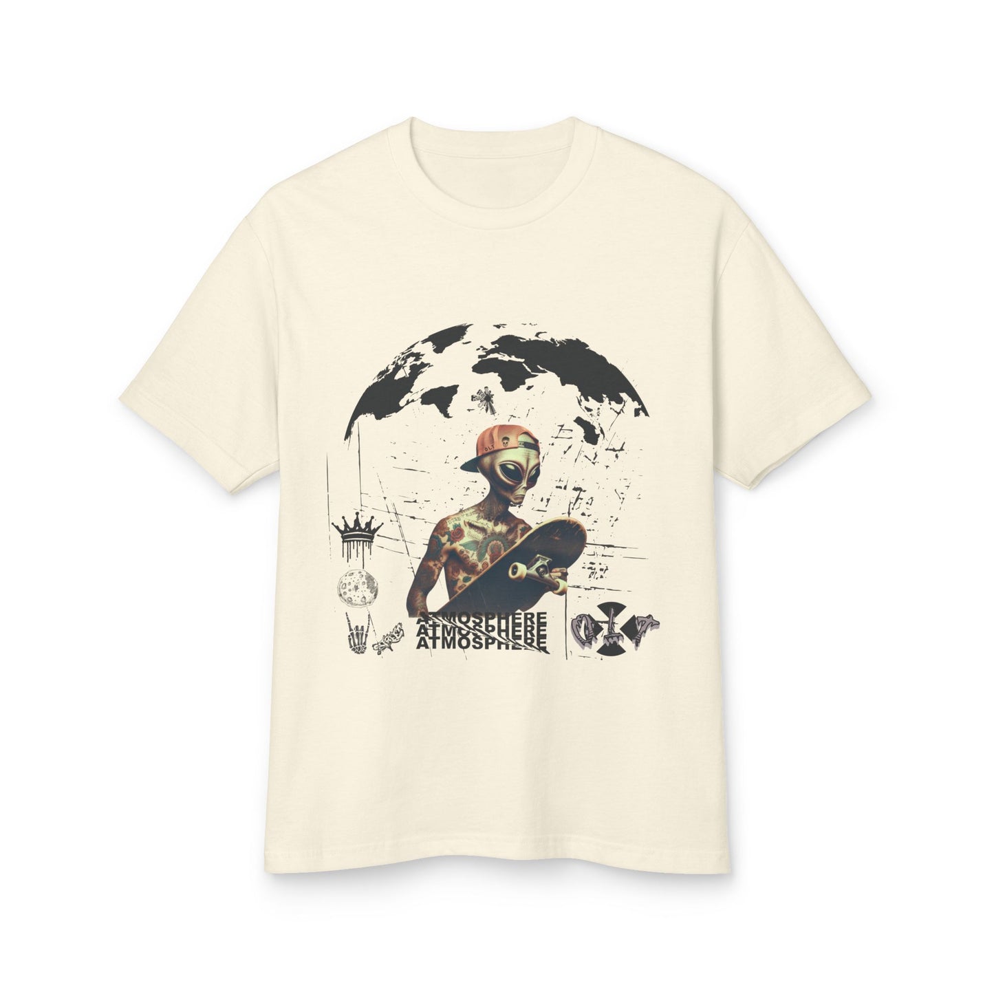 outer limits alien skate shirt