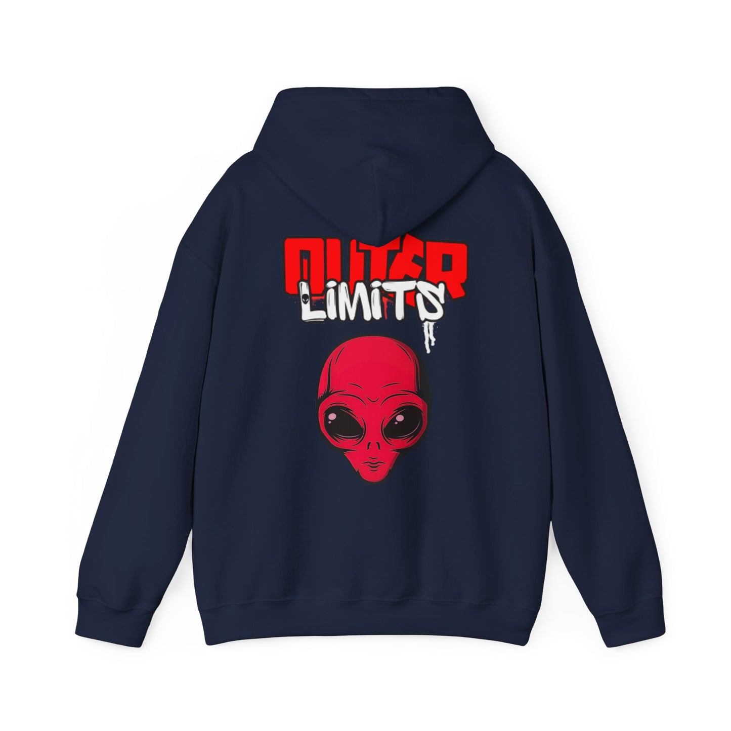 Outer Limits alien Heavy Blend Hooded Sweatshirt