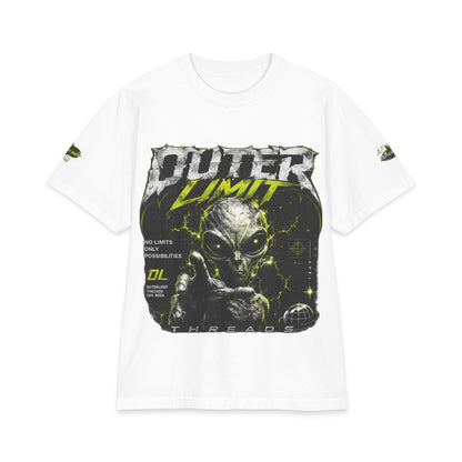 Outer Limit Alien Graphic Tee — Sci‑Fi Space Alien T‑Shirt