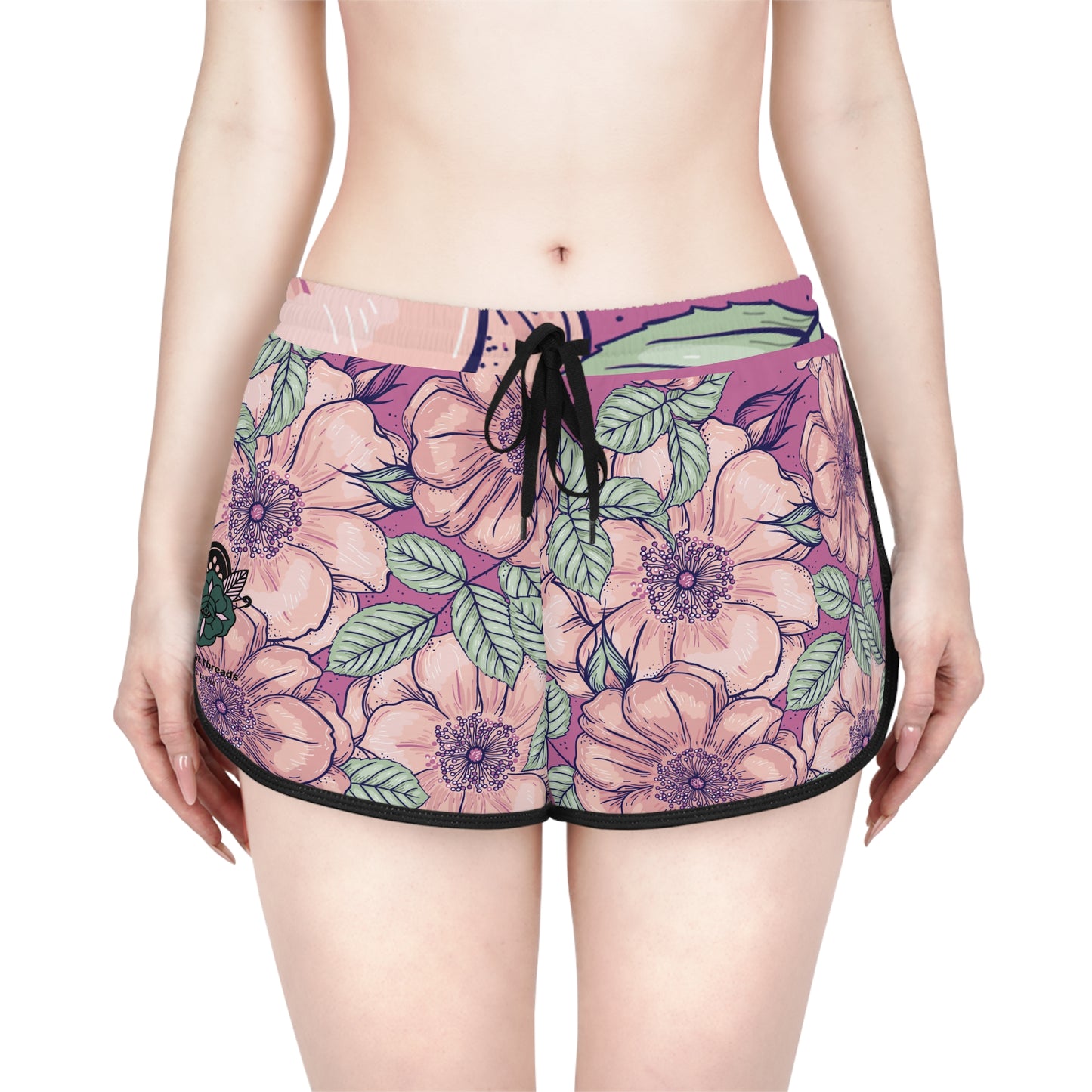 Relaxed Shorts - Outer Limits Flower Design