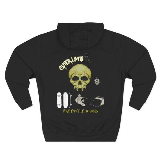 Alien Skateboard Fleece Hoodie