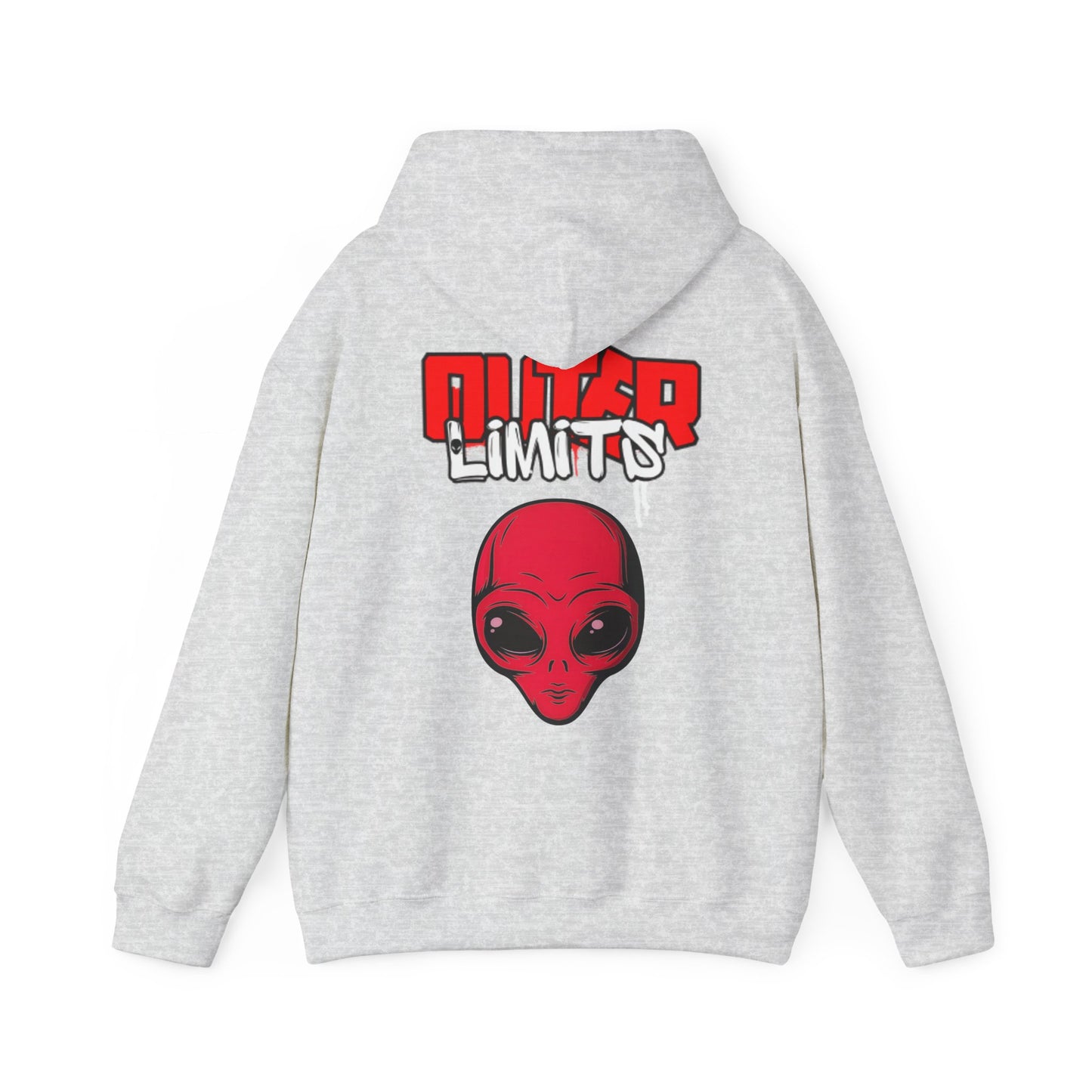Outer Limits alien Heavy Blend Hooded Sweatshirt