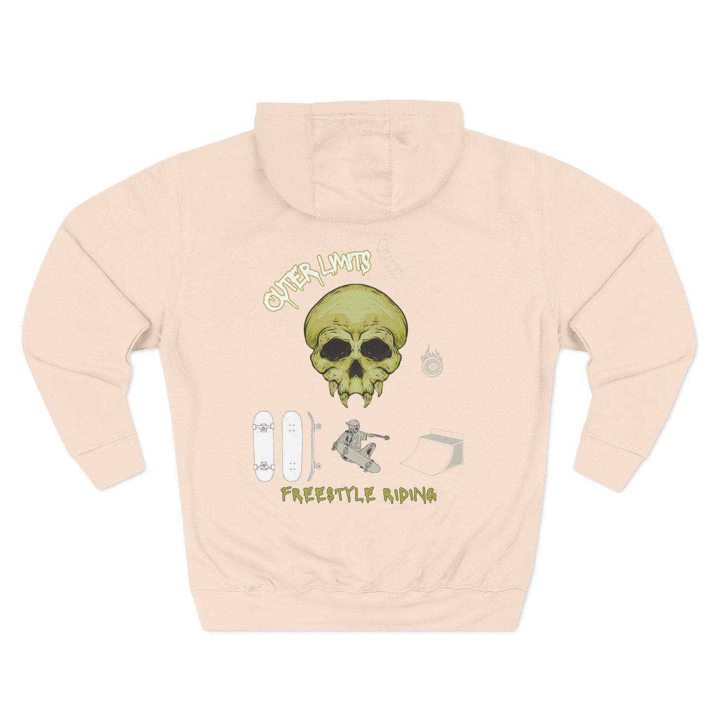 Alien Skateboard Fleece Hoodie