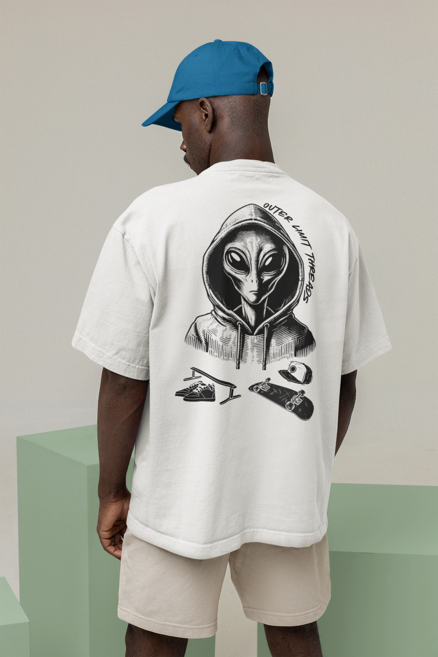 outer limits skate Oversized Boxy Tee