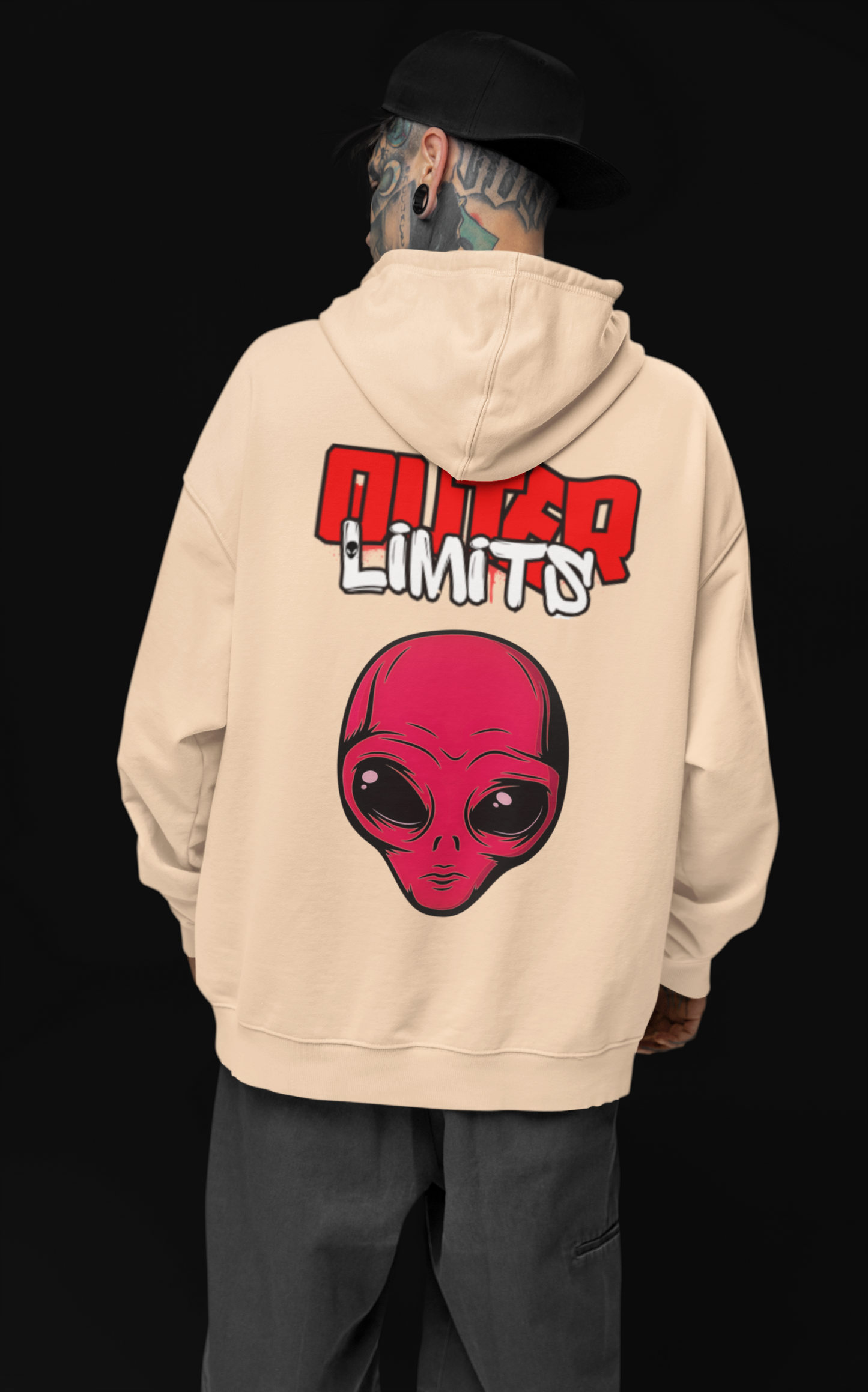 Outer Limits alien Heavy Blend Hooded Sweatshirt