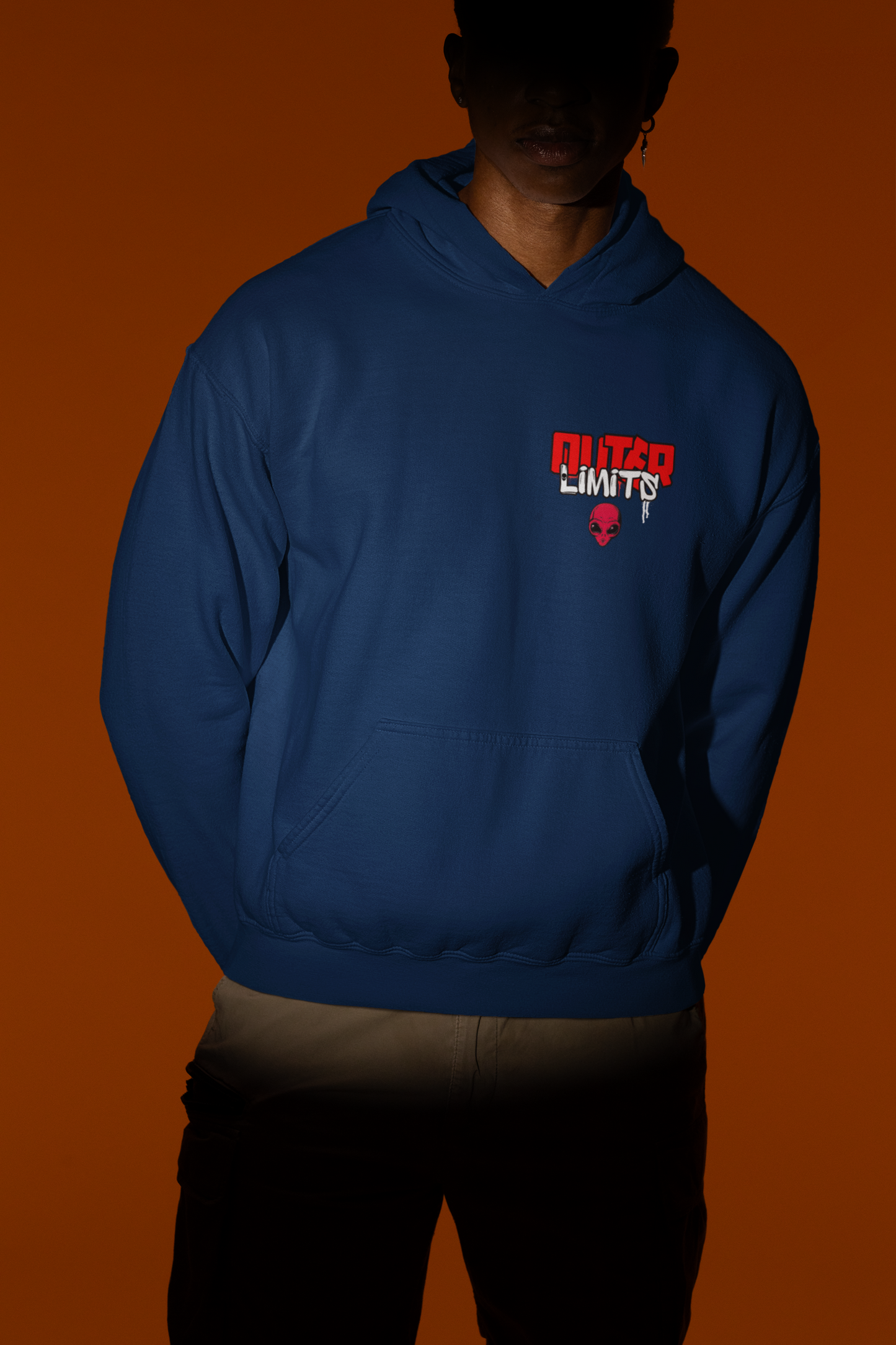 Outer Limits alien Heavy Blend Hooded Sweatshirt