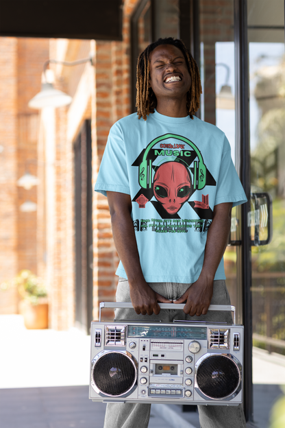 Unisex Music Festival Alien T-shirt