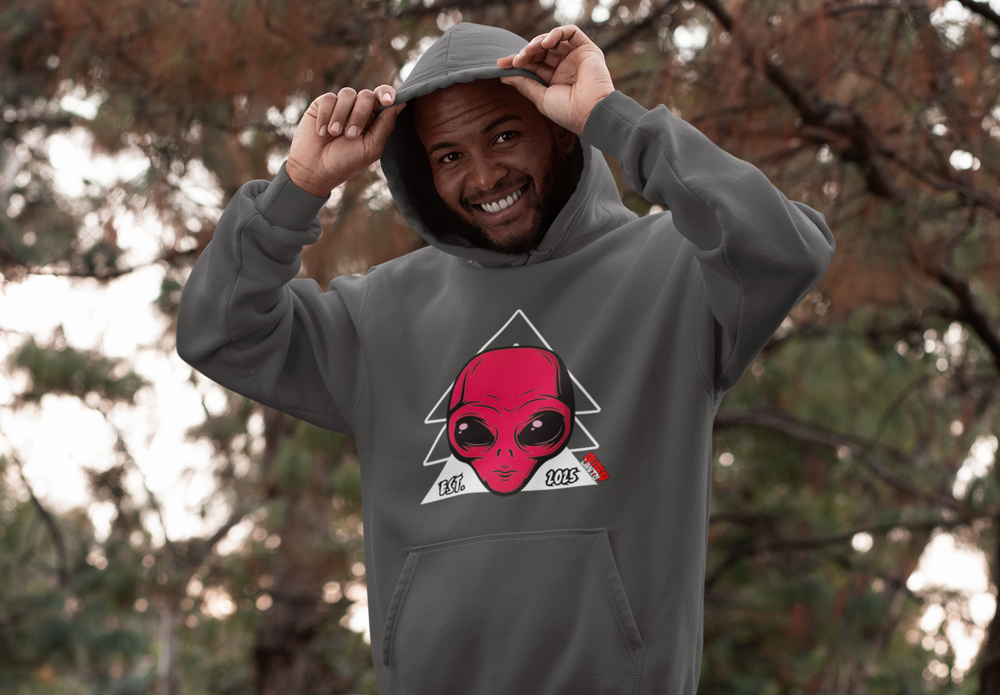 Outer Limits Red Alien Hoodie