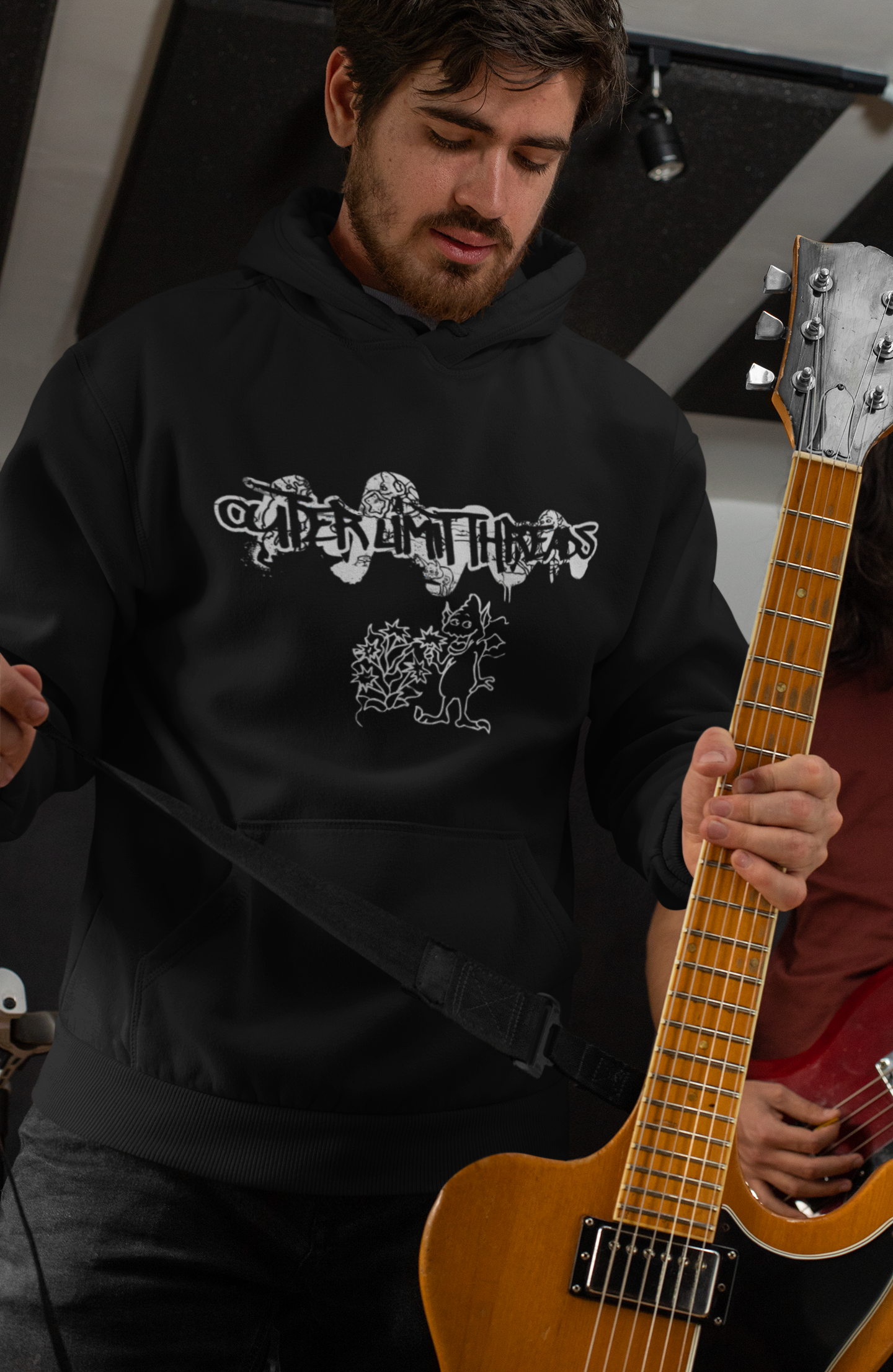 Three-Panel Fleece Hoodie