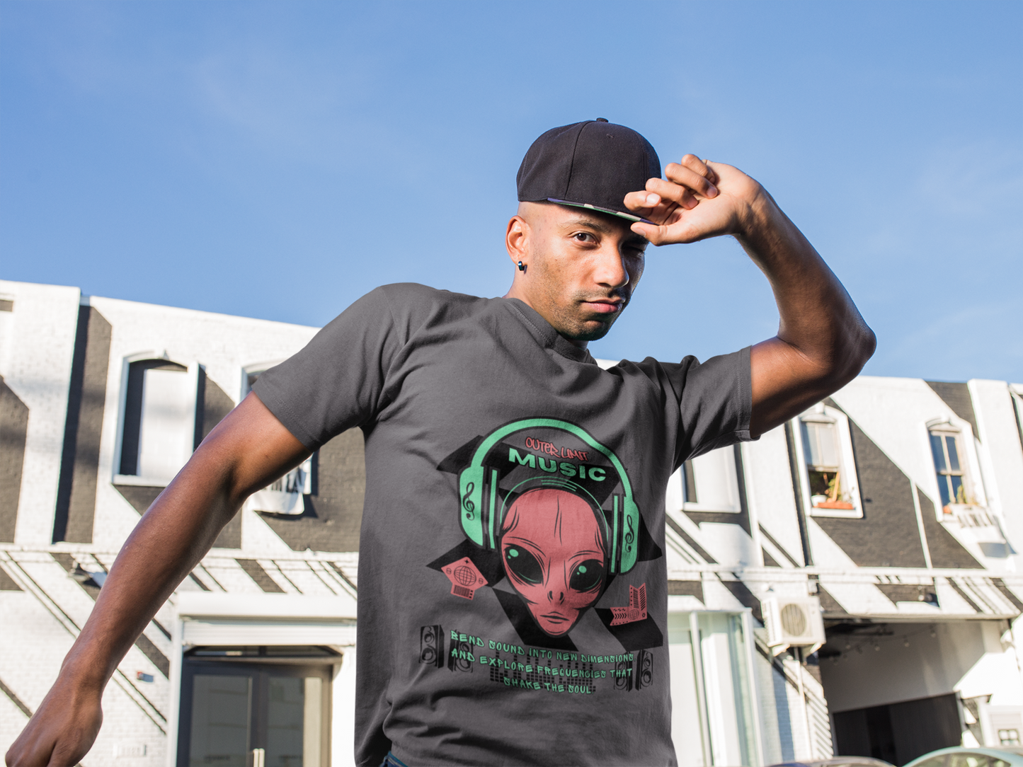 Unisex Music Festival Alien T-shirt