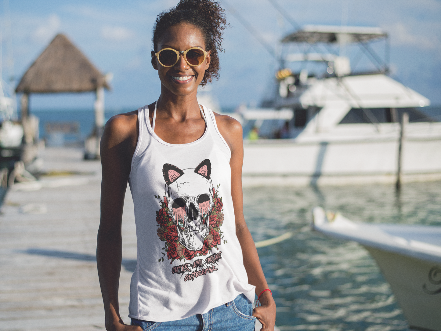Skull Racerback Tank