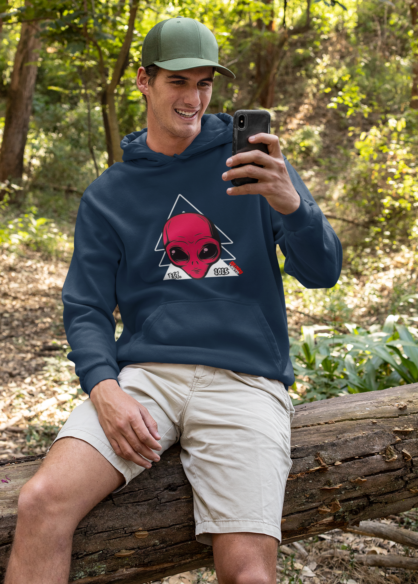 Outer Limits Red Alien Hoodie