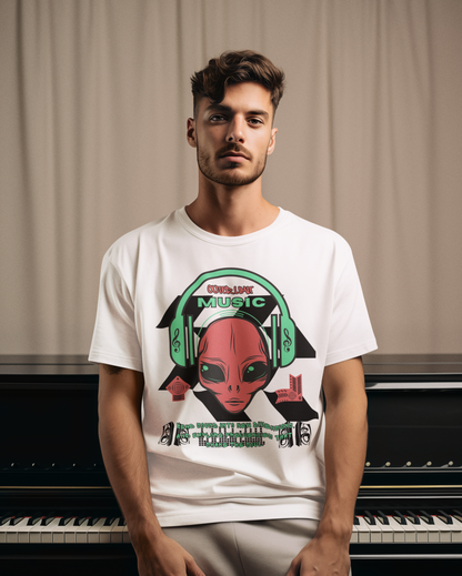 Unisex Music Festival Alien T-shirt